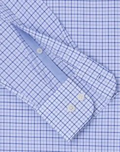 Chemise Regular Fit vichy tricolore bleue