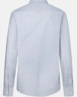 Chemise Regular Fit vichy tricolore blanc/kaki