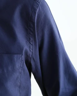 Chemise Regular Pal Pat piquée marine