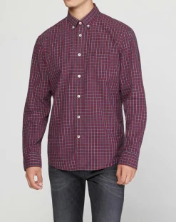 Chemise regular Pocket carreaux rouge/bleu/blanc