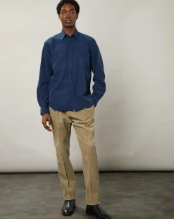 Chemise regular Pocket Pat encre