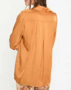 Chemise satinée Must cannelle