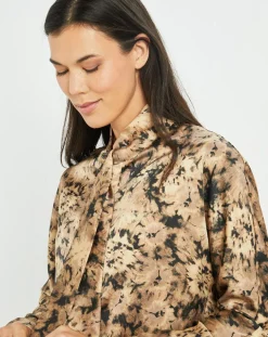 Chemise satinée Store écorce dorée