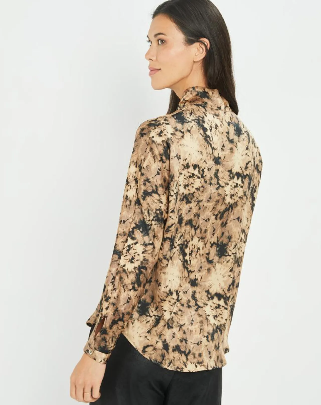 Chemise satinée Store écorce dorée