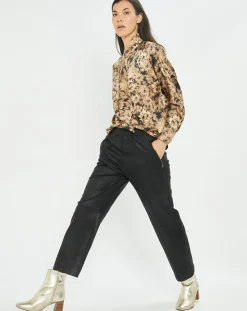 Chemise satinée Store écorce dorée