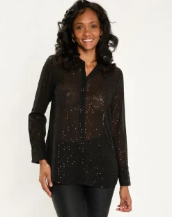 Chemise Sequins noire