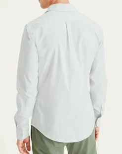 Chemise Slim Alpha Icon imprimée greige