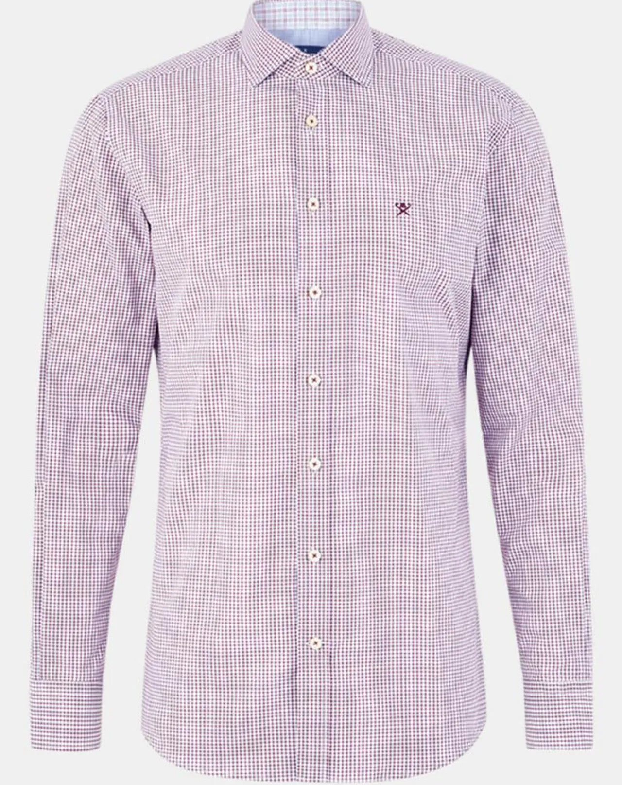 Chemise Slim Fit à carreaux rouge