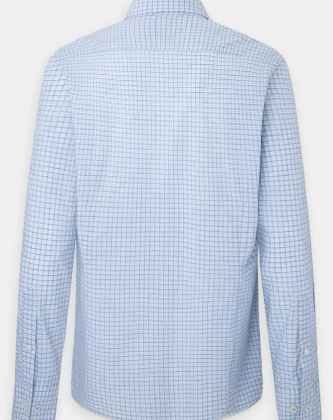 Chemise Slim Fit à carreaux bleue