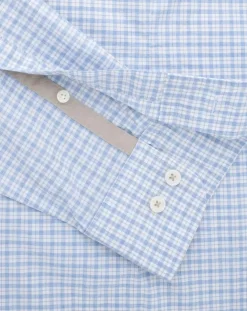 Chemise Slim Fit à carreaux bleue