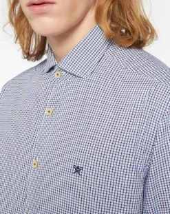 Chemise Slim Fit carreaux bleue