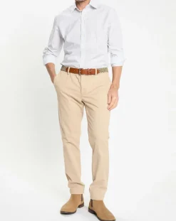 Chemise Slim Fit à micro imprimé géométrique blanche