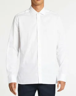 Chemise Slim Fit à pois blanche