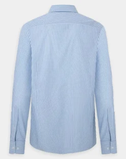 Chemise Slim Fit à rayures bleu clair