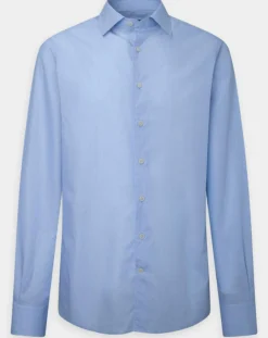 Chemise Slim Fit à rayures Milleraies bleu ciel
