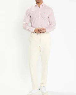 Chemise Slim Fit à vichy tricolore orange moyen