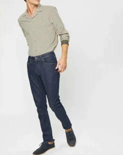 Chemise Slim Fit en Laine mélangée beige