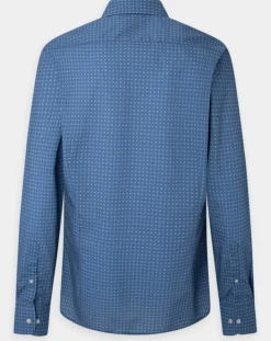 Chemise Slim Fit imprimée foulard bleu foncé