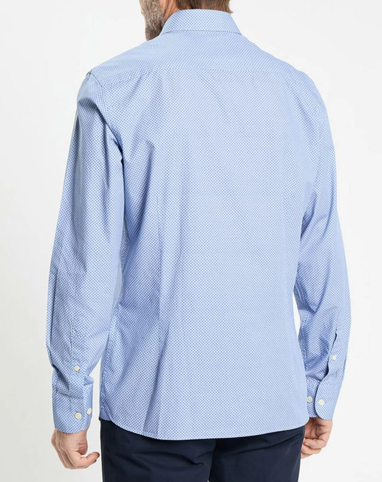 Chemise Slim Fit imprimée bleue