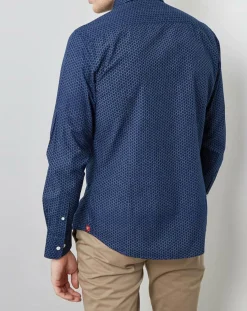 Chemise Slim Fit Made in Japan motifs bleu marine/bleu