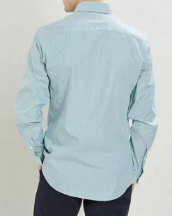 Chemise Slim Fit Milleraies vertes