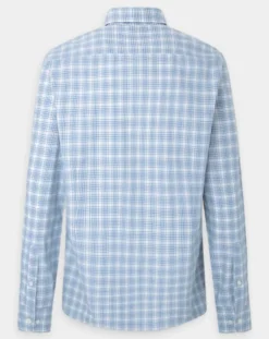 Chemise Slim Fit Oxford à carreaux bleu/blanc