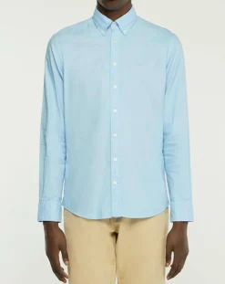 Chemise Slim Fit Oxford bleu clair
