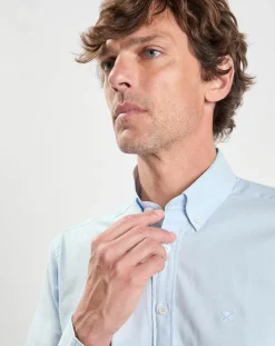 Chemise Slim Fit Oxford bleu ciel