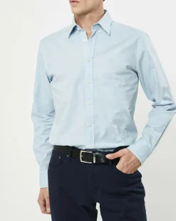 Chemise Slim Fit Oxford bleu clair