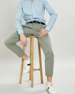 Chemise Slim Fit Oxford bleu clair