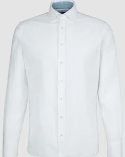 Chemise Slim Fit Patch Coude blanche