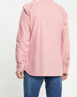 Chemise Slim Fit Pop à micro vichy rouge/blanc