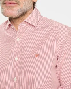 Chemise Slim Fit Pop Milleraies rouge/blanc