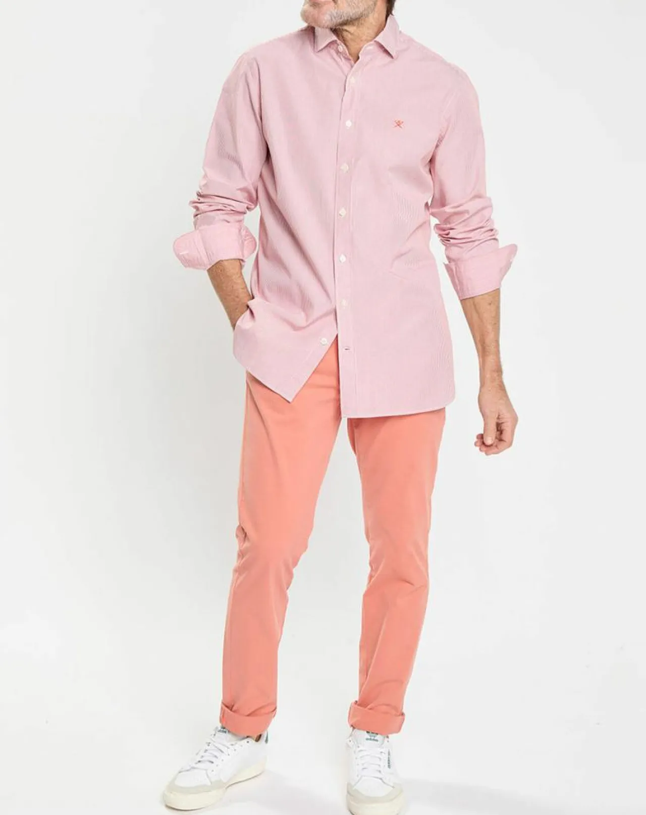 Chemise Slim Fit Pop Milleraies rouge/blanc