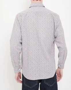 Chemise Slim Fit Sammy imprimée beige/bleu/rouge