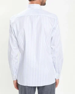 Chemise Slim Fit Smart à rayures bleu/blanc