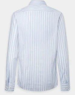 Chemise Slim Fit Smart à rayures bleu/blanc