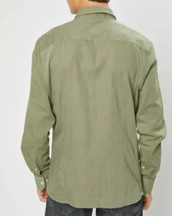 Chemise Slim fit Trim Twil Sport kaki