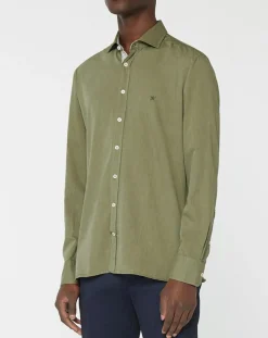 Chemise Slim fit Trim Twil Sport kaki