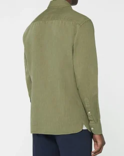 Chemise Slim fit Trim Twil Sport kaki