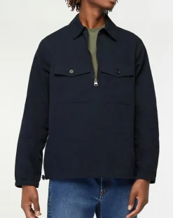 Chemise vareuse en Coton mélangé Nicket bleu marine