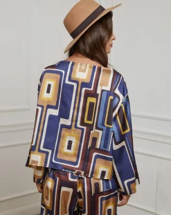 Chemisier Caroline marine