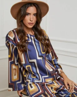 Chemisier Caroline marine