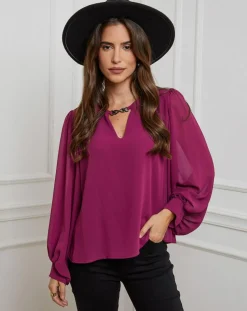 Chemisier Charlotte prune