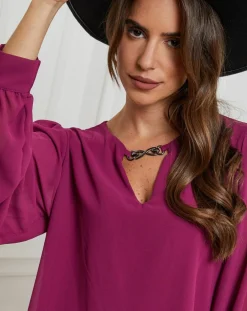 Chemisier Charlotte prune