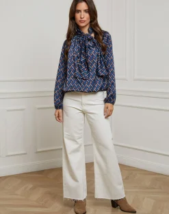 Chemisier Tycia marine