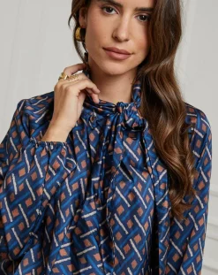 Chemisier Tycia marine