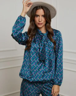 Chemisier Tycia pétrole