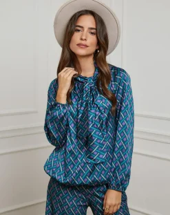 Chemisier Tycia pétrole