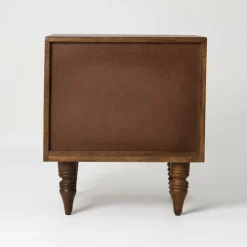 Chevet 1 porte droit Manguier Ramon Naturel - 45x40x50 cm